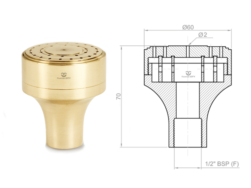 Фонтанная насадка FCI "Vulcan"