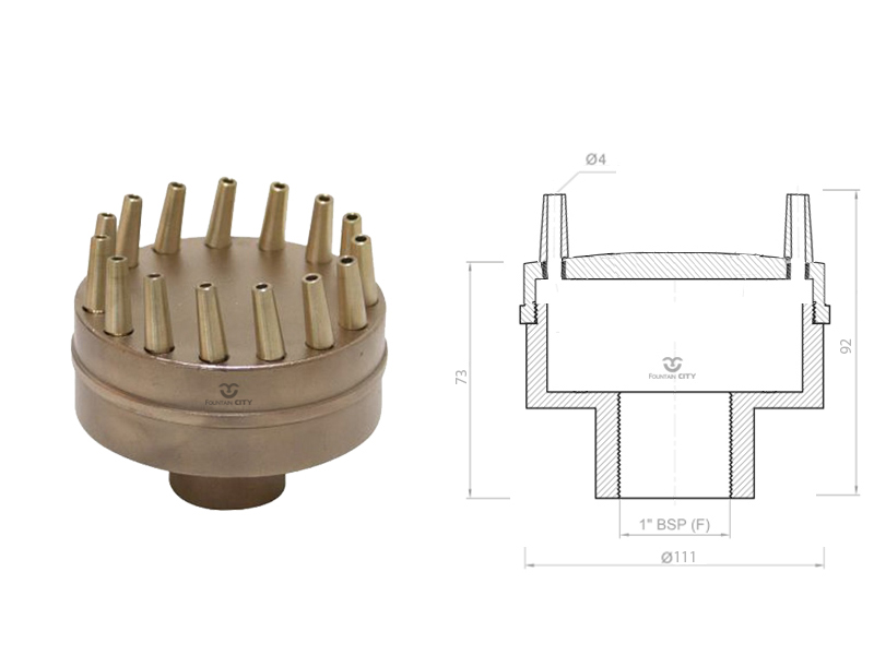 Фонтанная насадка FCI "Palm Jet"