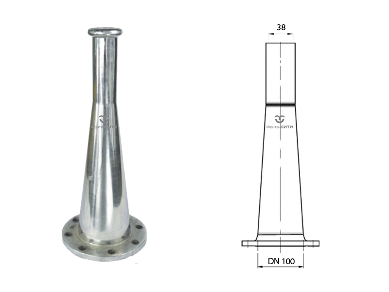 Высокобьющая фонтанная насадка FCH