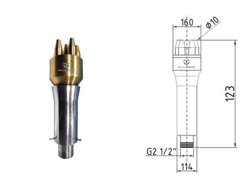 Фонтанная насадка FC "Лилия" 123