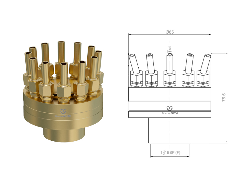Фонтанная насадка FC "Букет"