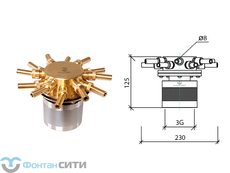 Фонтанная насадка FC "Мельница"