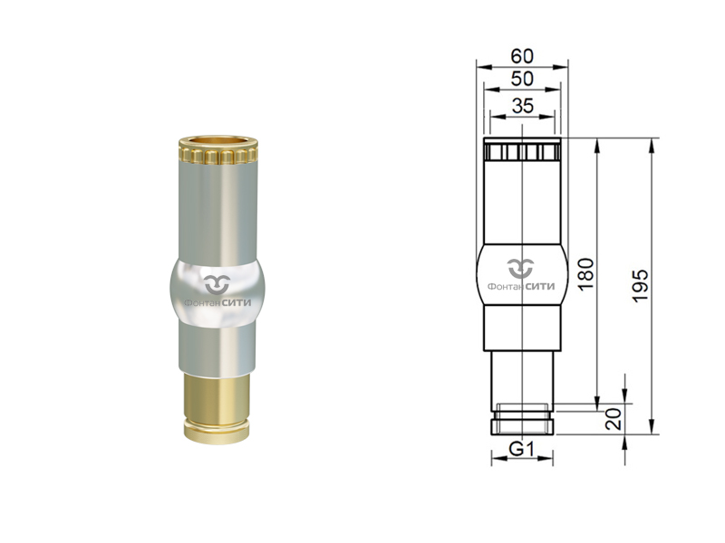 Фонтанная насадка FC "Пенный исток"