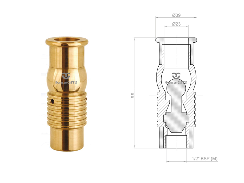 Фонтанная насадка FCI "Blowing nozzle"