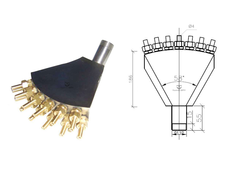 Фонтанная насадка FC "Веер" R13