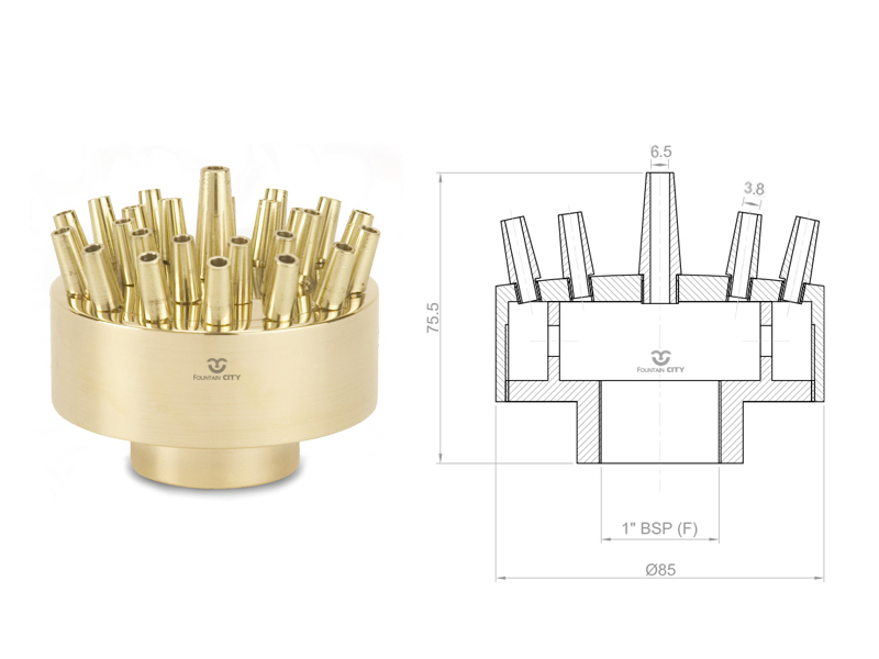 Фонтанная насадка FCI "Vulcan" K