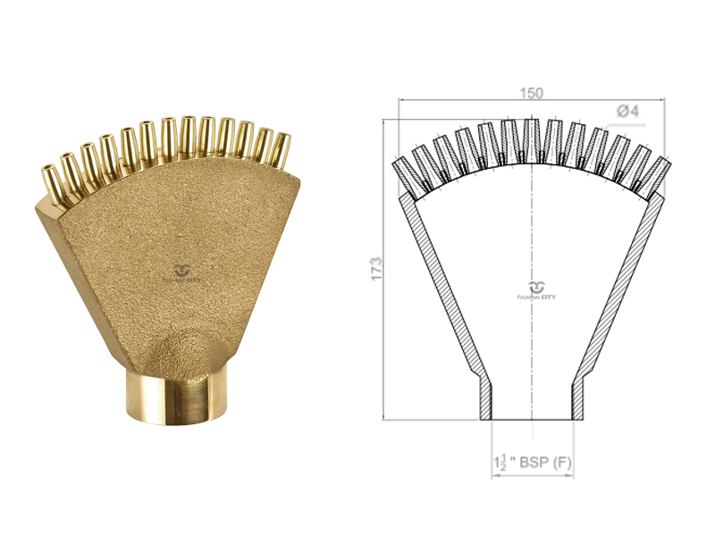 Фонтанная насадка FCI "Fan Jet" 13-4