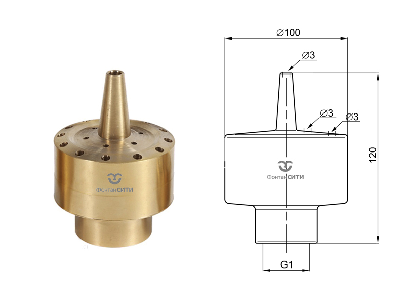 Фонтанная насадка FC "Вулкан" 37-3