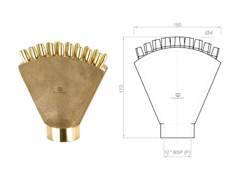 Фонтанная насадка FCI "Fan Jet" 19-4