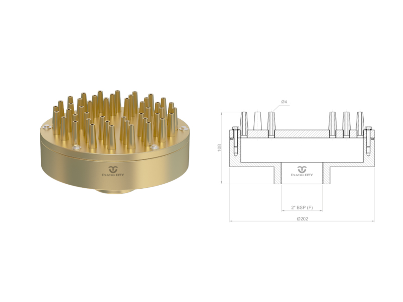 Фонтанная насадка FCI 202 "Waterspout"